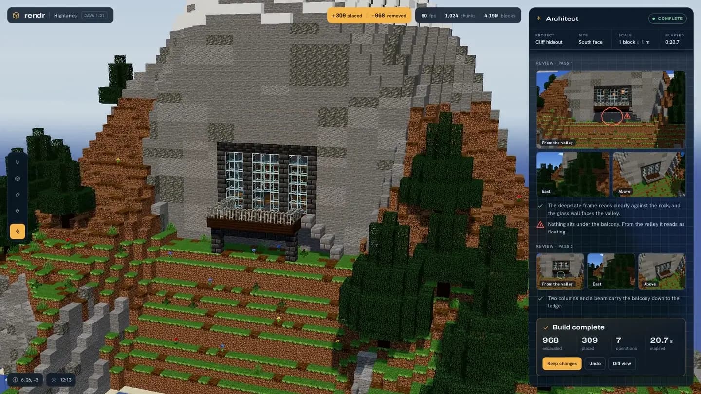 Carving a hideout into a cliff face: the architect digs out the rooms, glazes the opening and adds a balcony over the valley